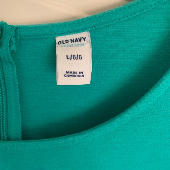 Old Navy Sleeveless Green Knee Length Dress- Size Large - Picture 4 of 5